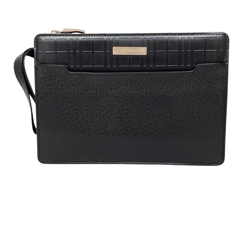 Burberry BURBERRY Second Bag Clutch Leather